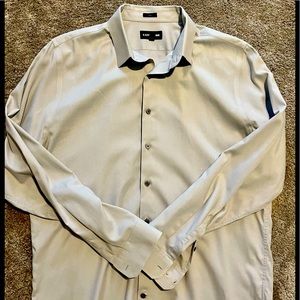 Men’s Express Dress Shirt Size Large. Slim Fit. Grey